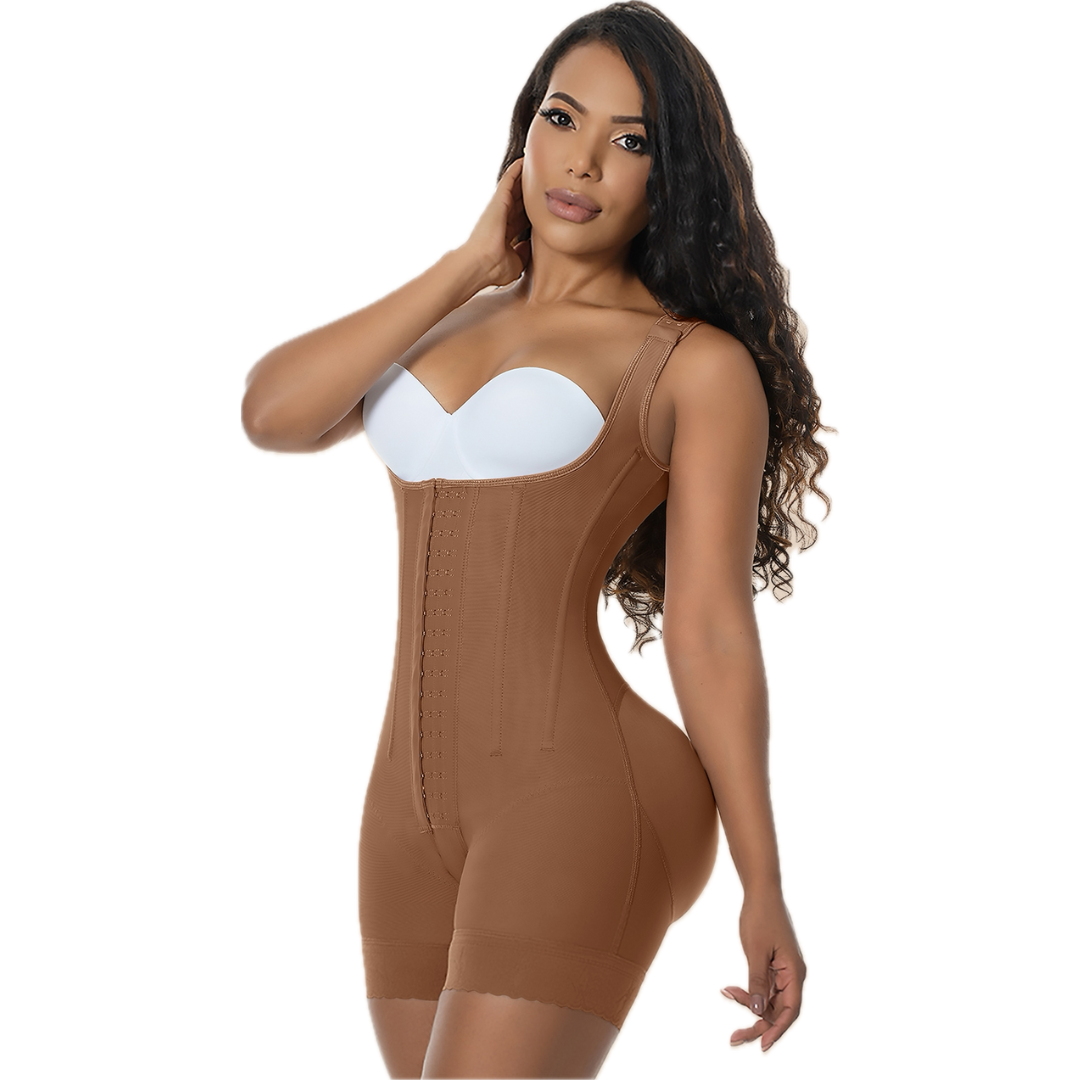 High Control Mid- Thigh Bodysuit