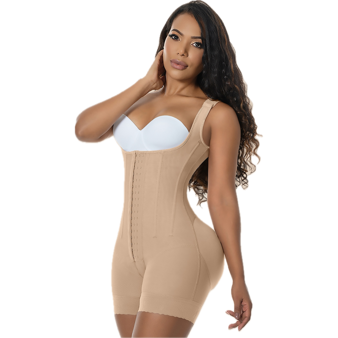 High Control Mid- Thigh Bodysuit